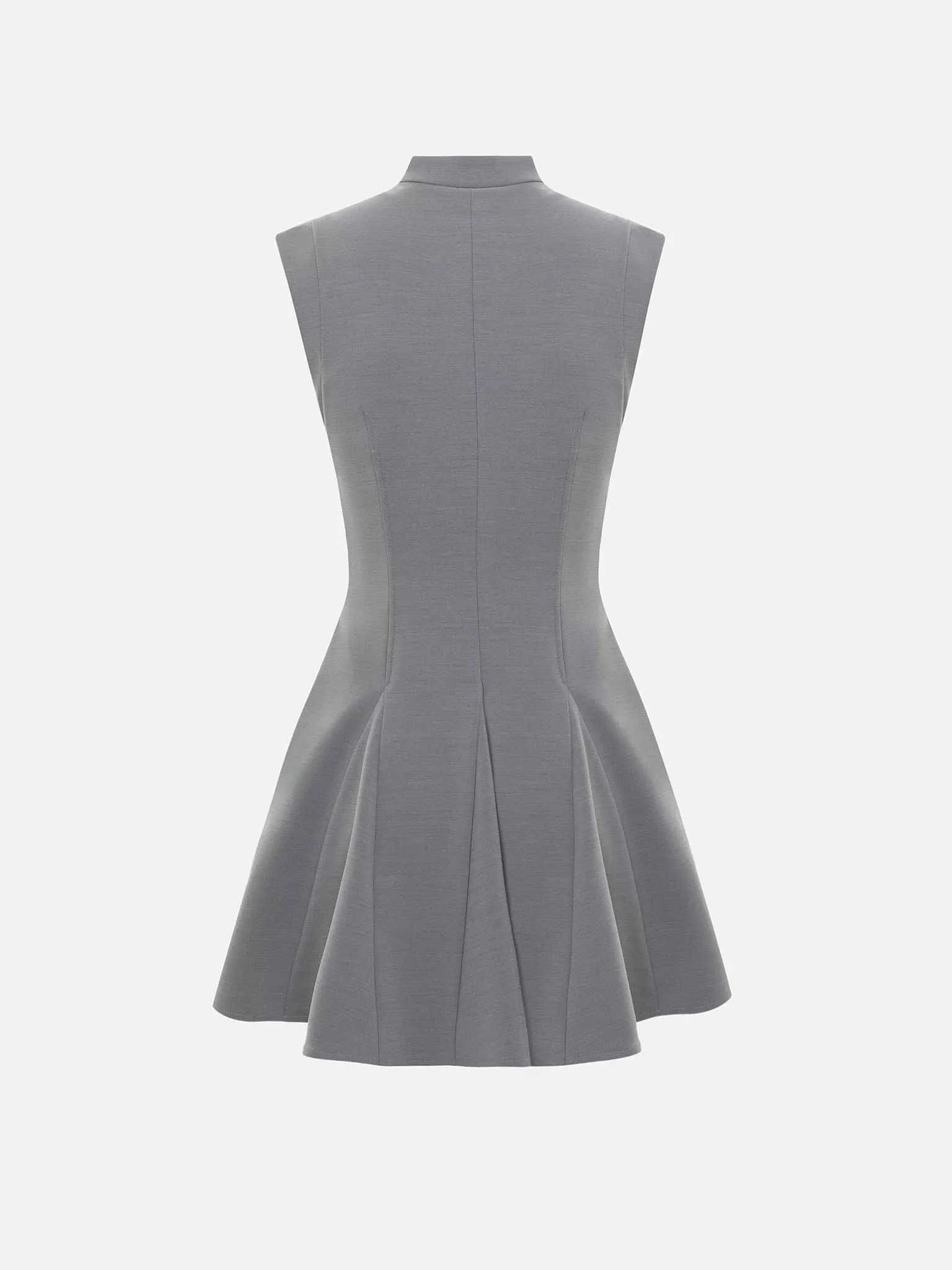 Fitted mini dress with a zip fastening