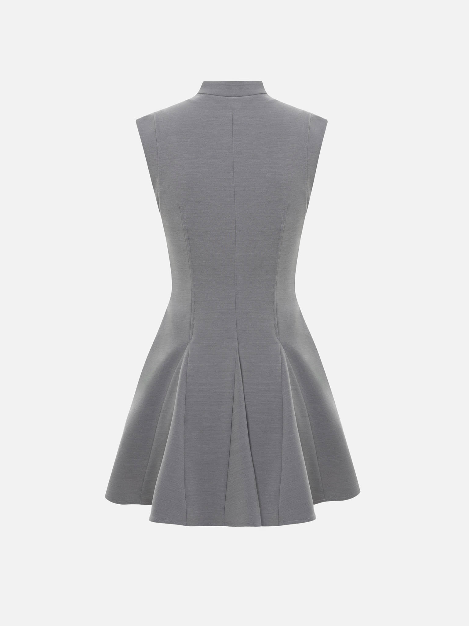 Приталенное платье мини с застежкой на молнию