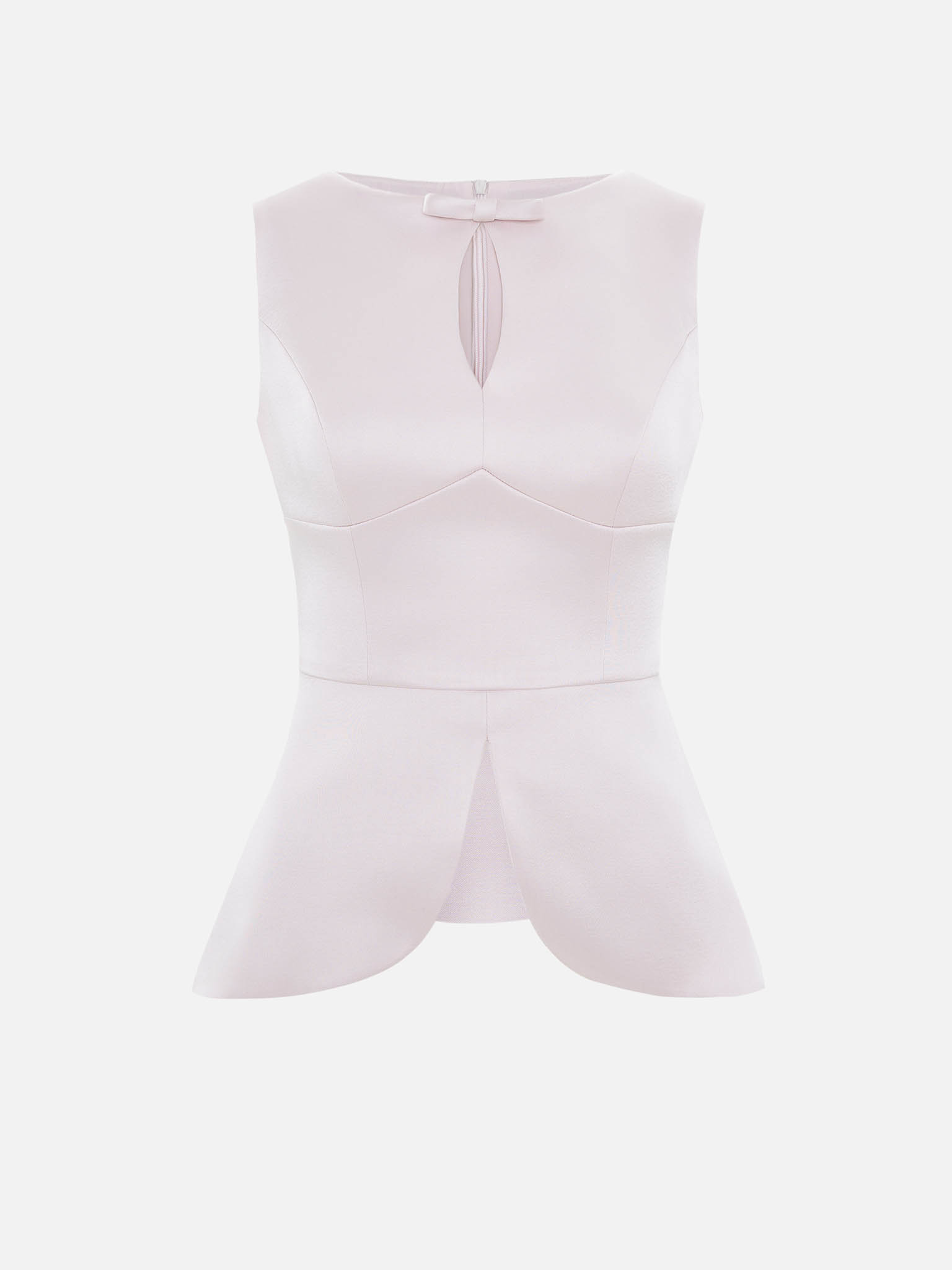 Fitted complex-cut blouse with a peplum