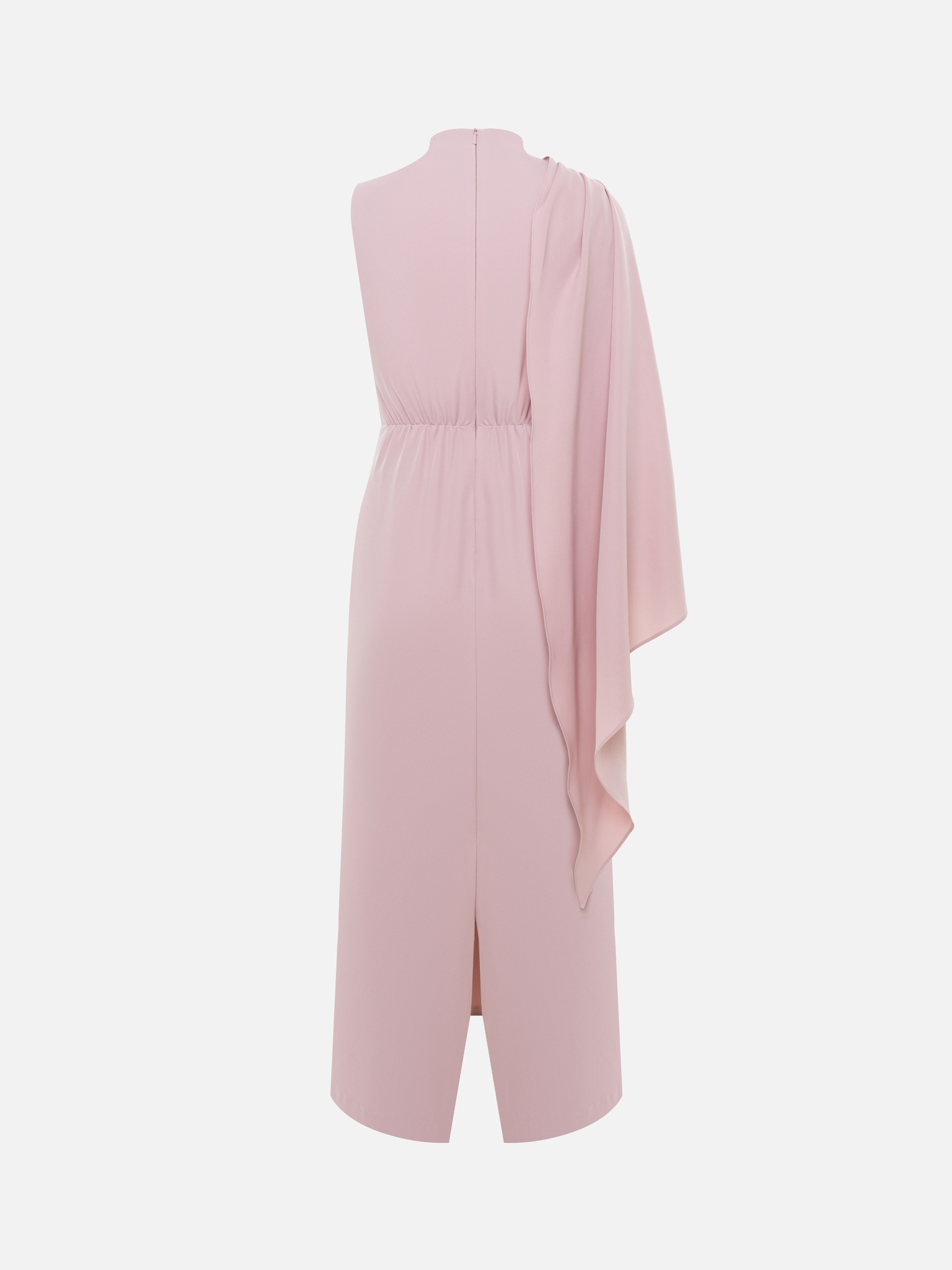 فستان ماكسي مع ثنيات على الكتف الواحد