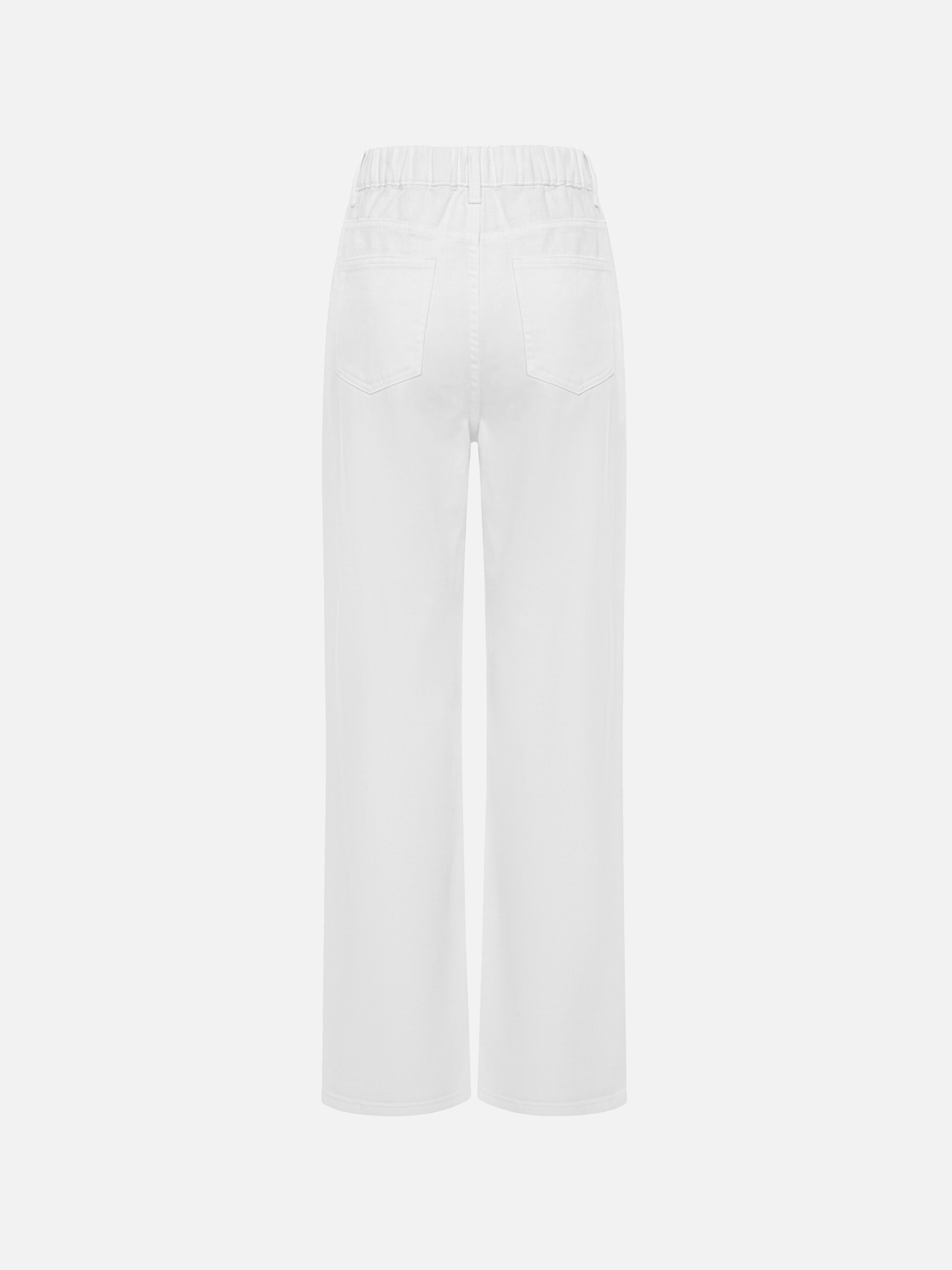 Loose-fitting trousers with waist ties