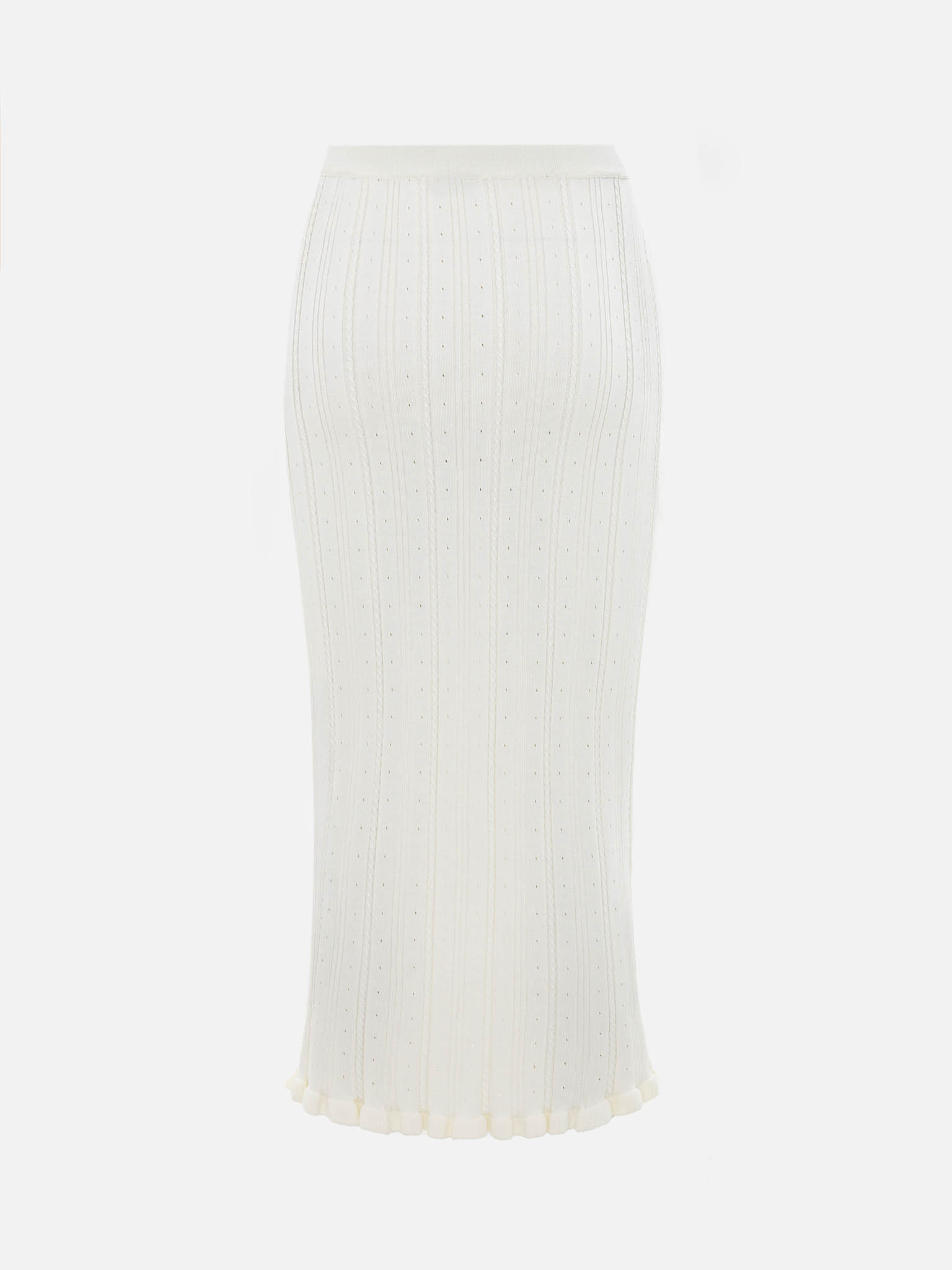 Юбка миди ажурной вязки