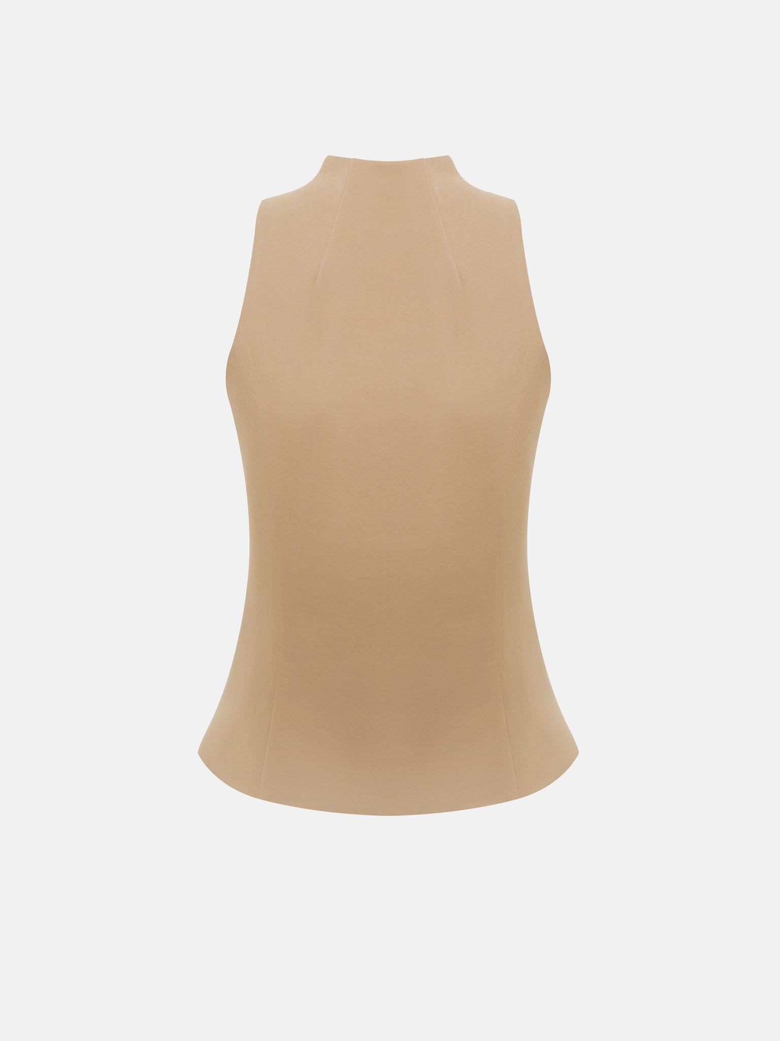 Cotton waistcoat with a metal zip