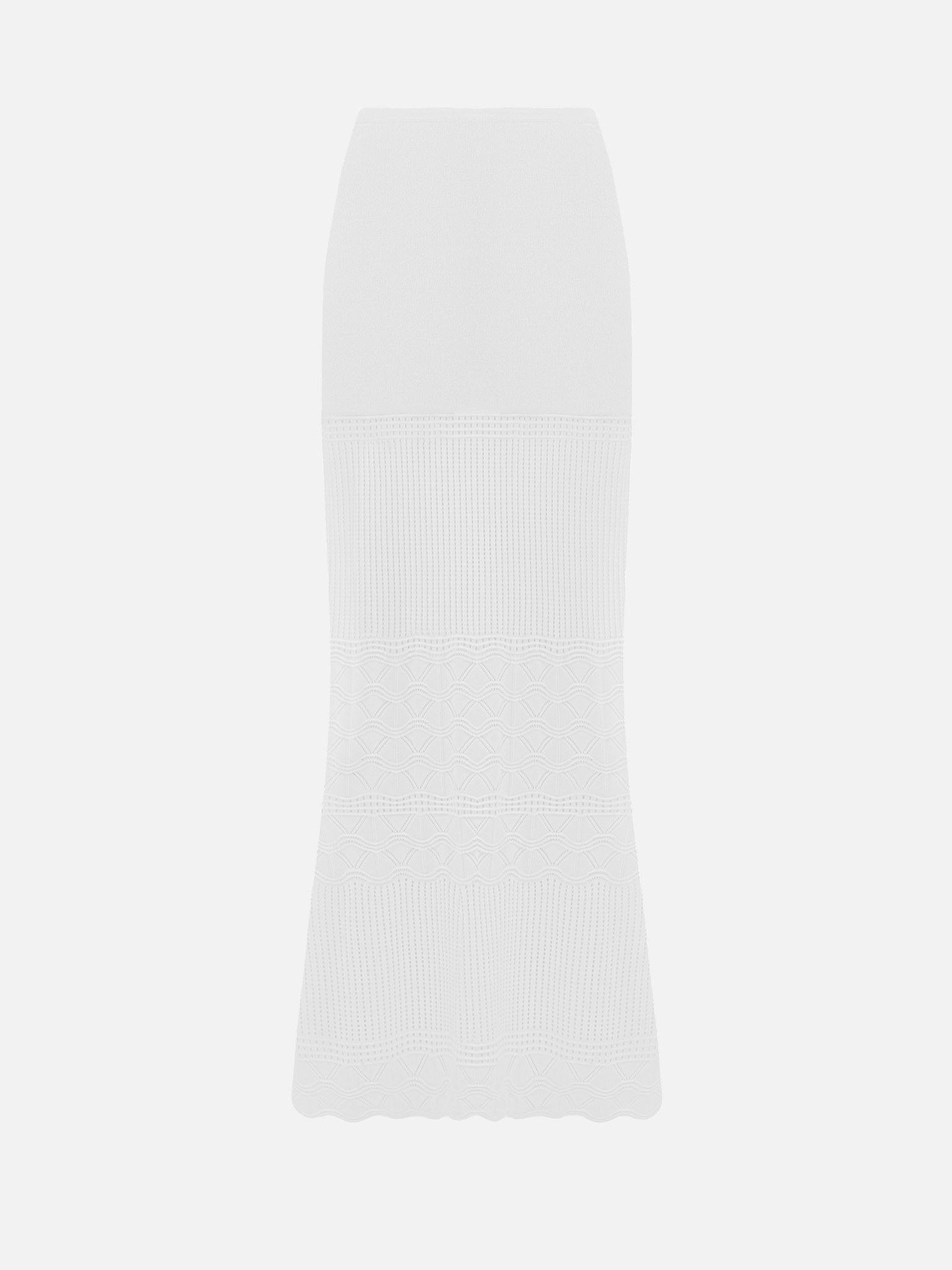 Maxi skirt in a mixed jersey fabric