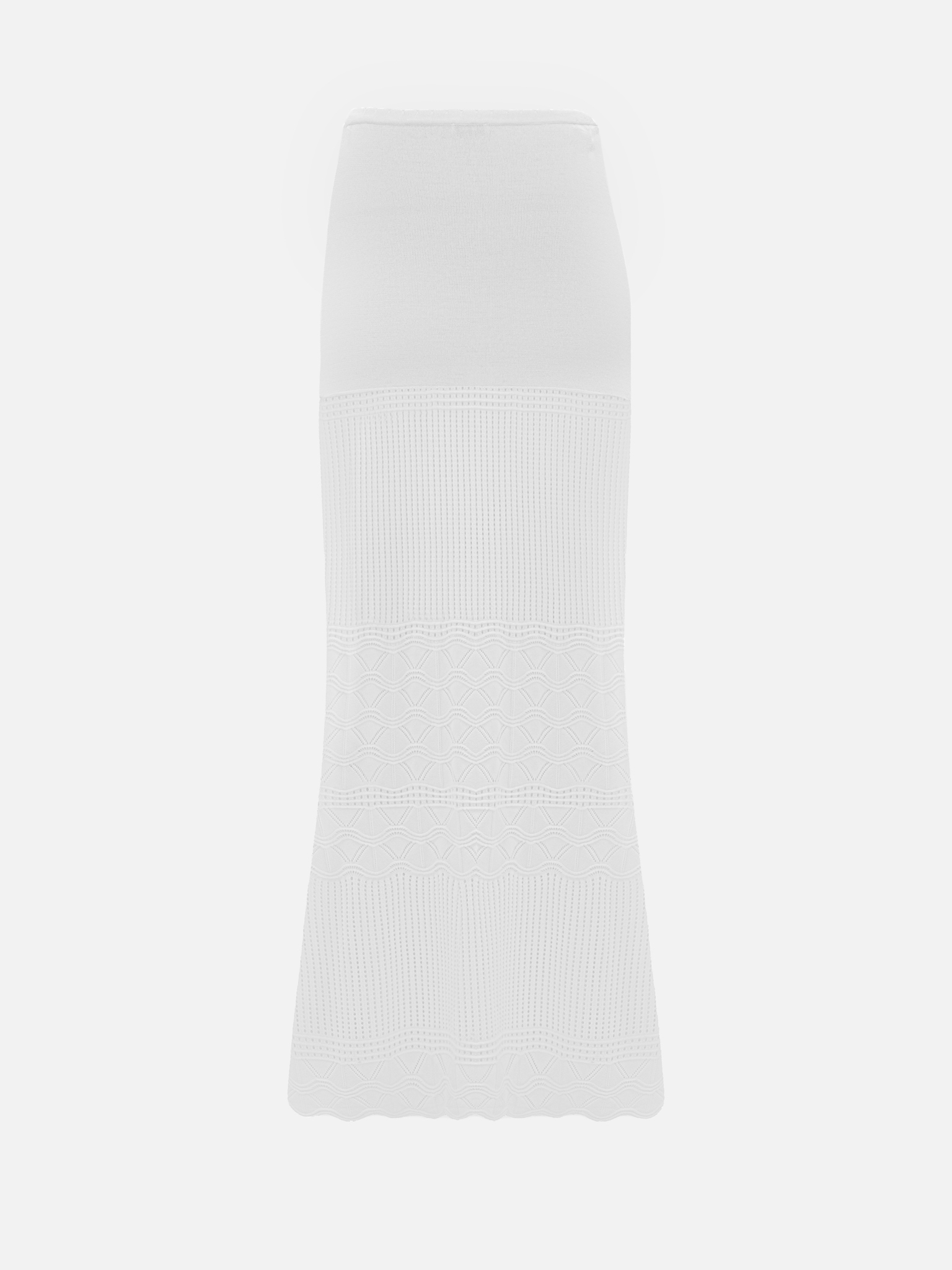 Maxi skirt in a mixed jersey fabric