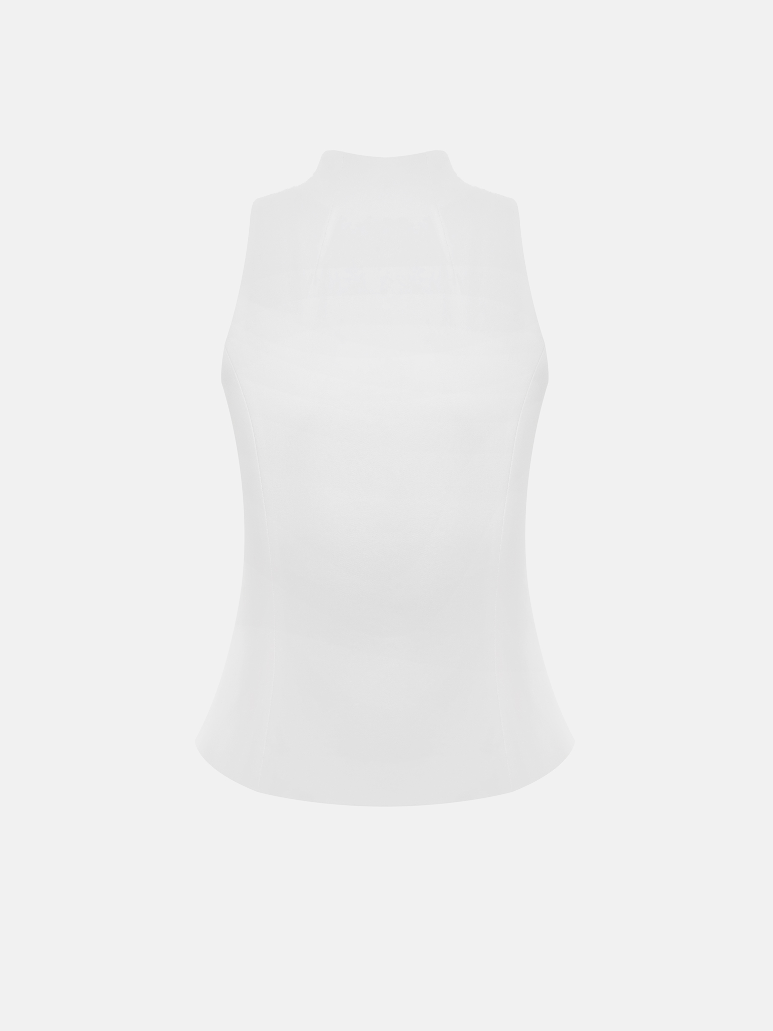 Cotton waistcoat with a metal zip