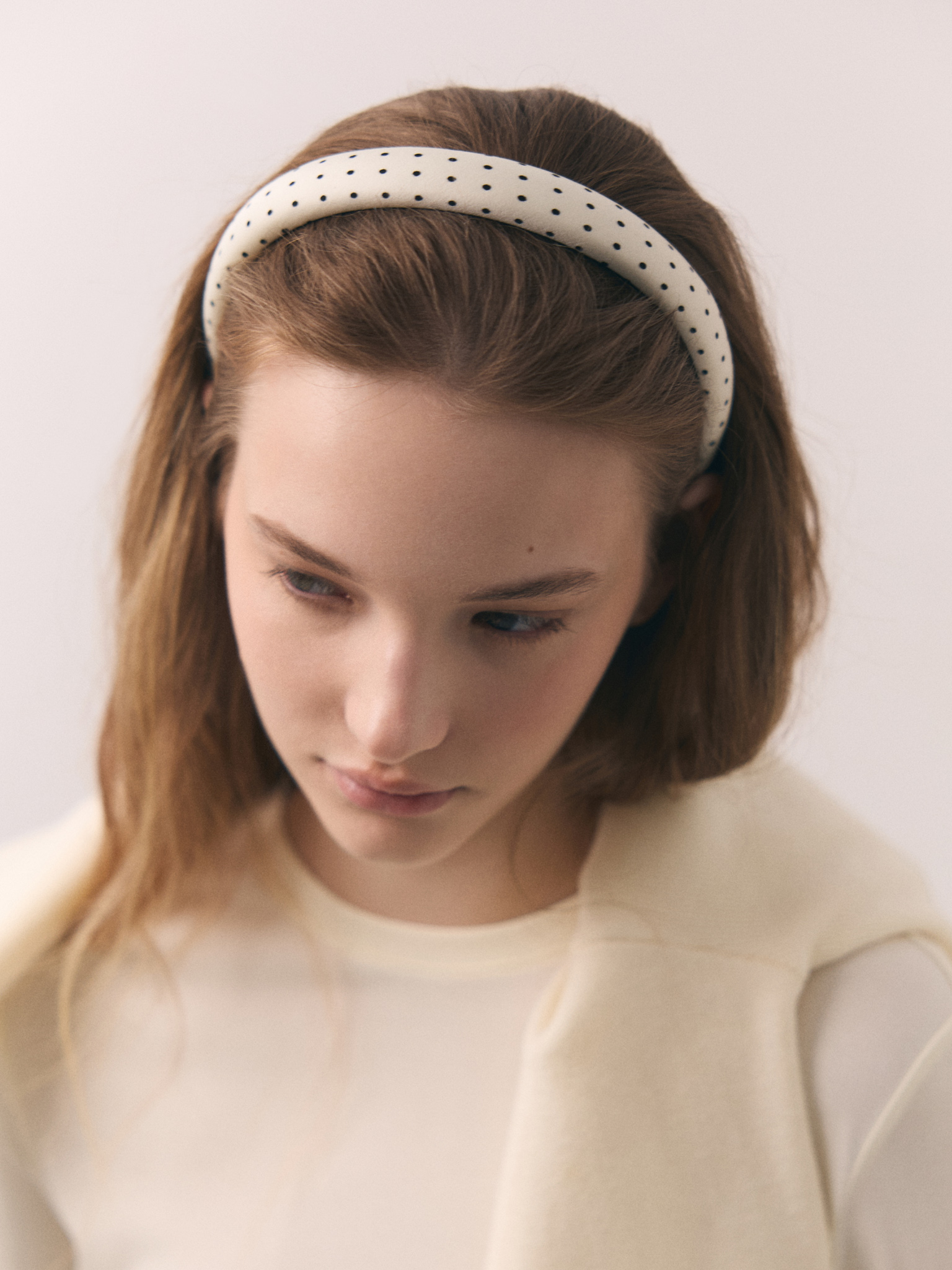 Bandeau volumineux à pois