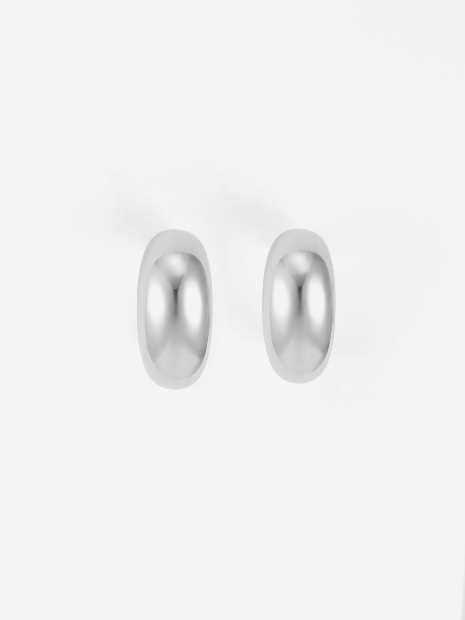 Puffed half-hoop earrings