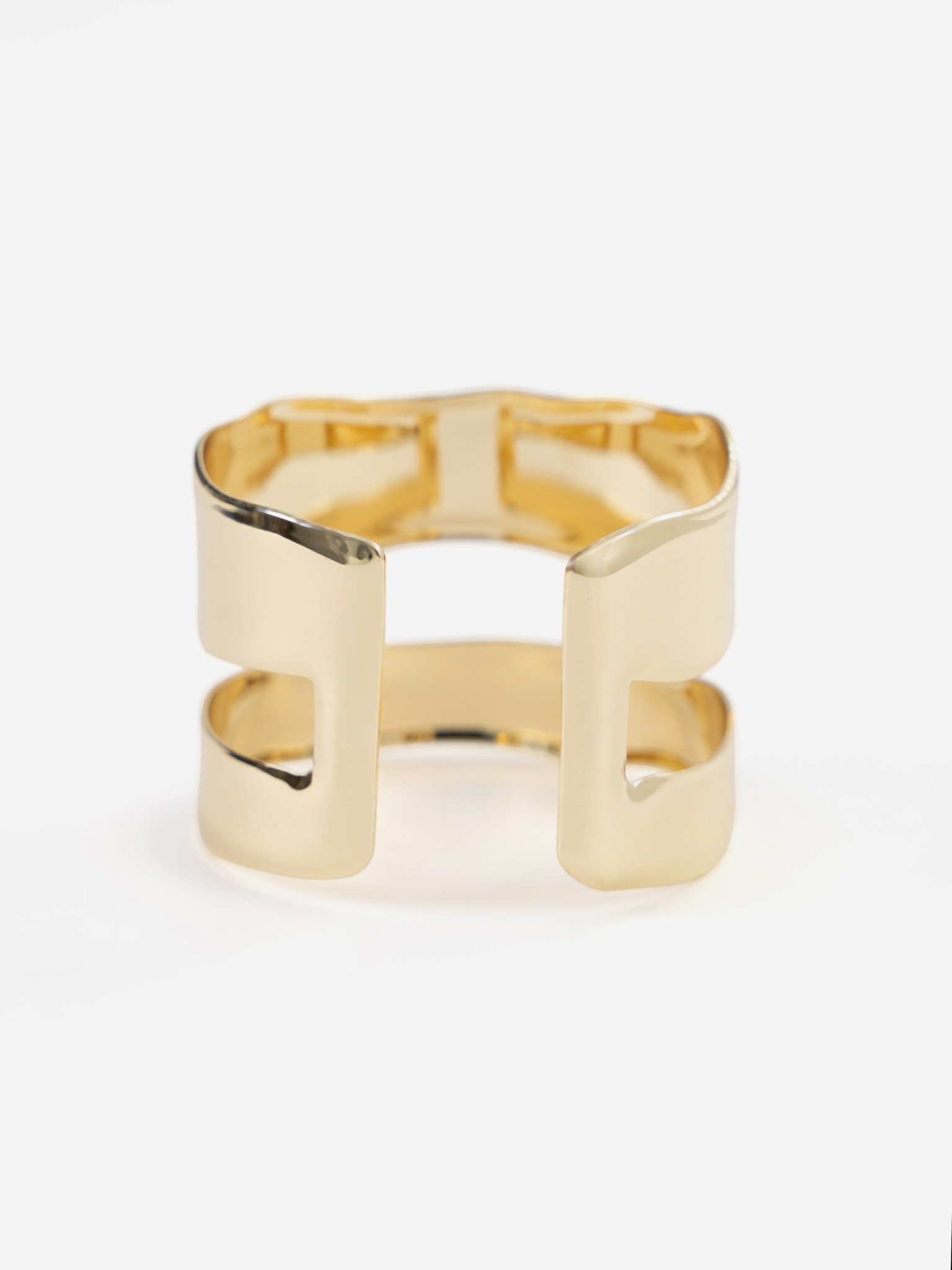 Двойной браслет из матового металла