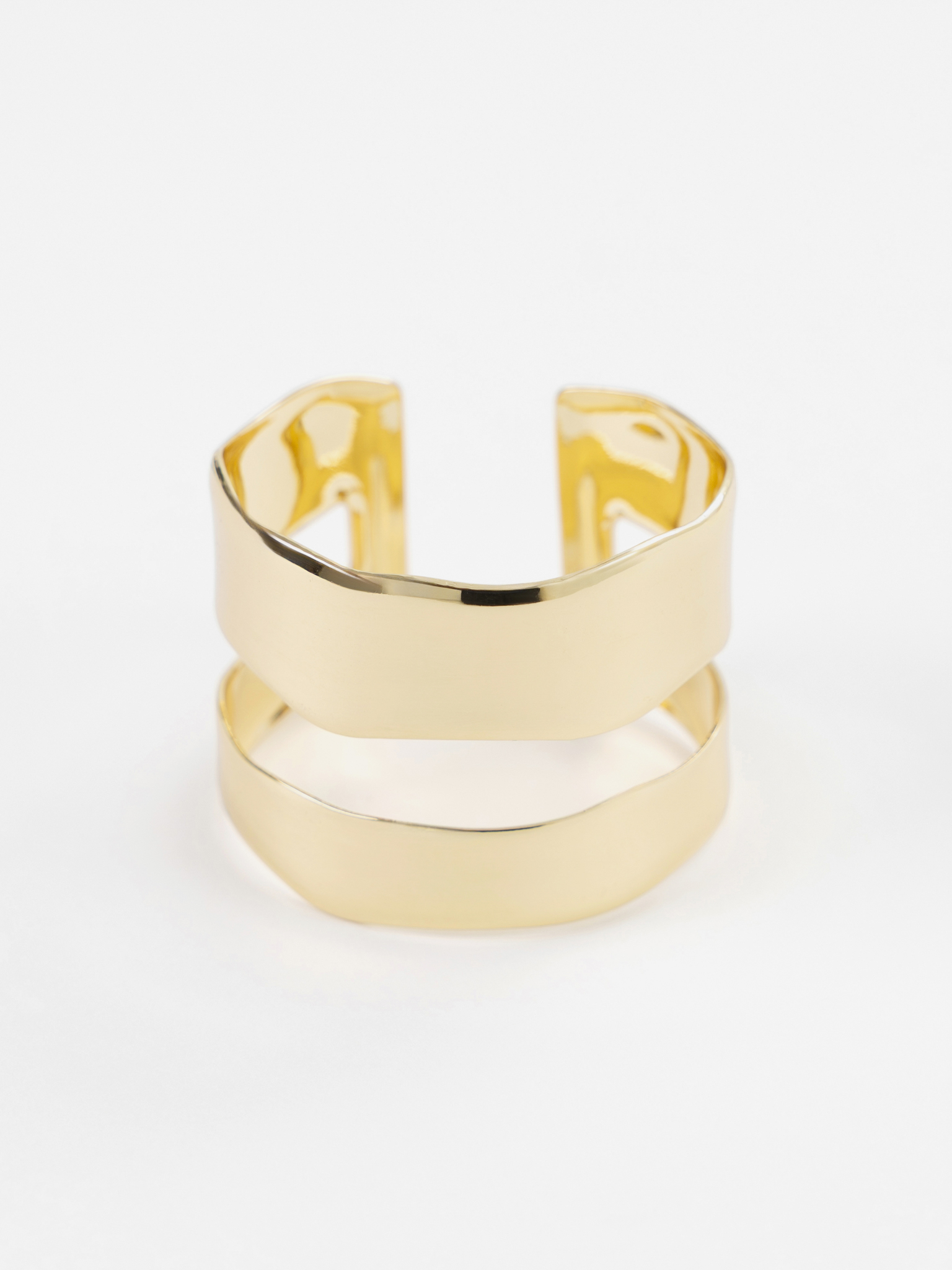 Двойной браслет из матового металла