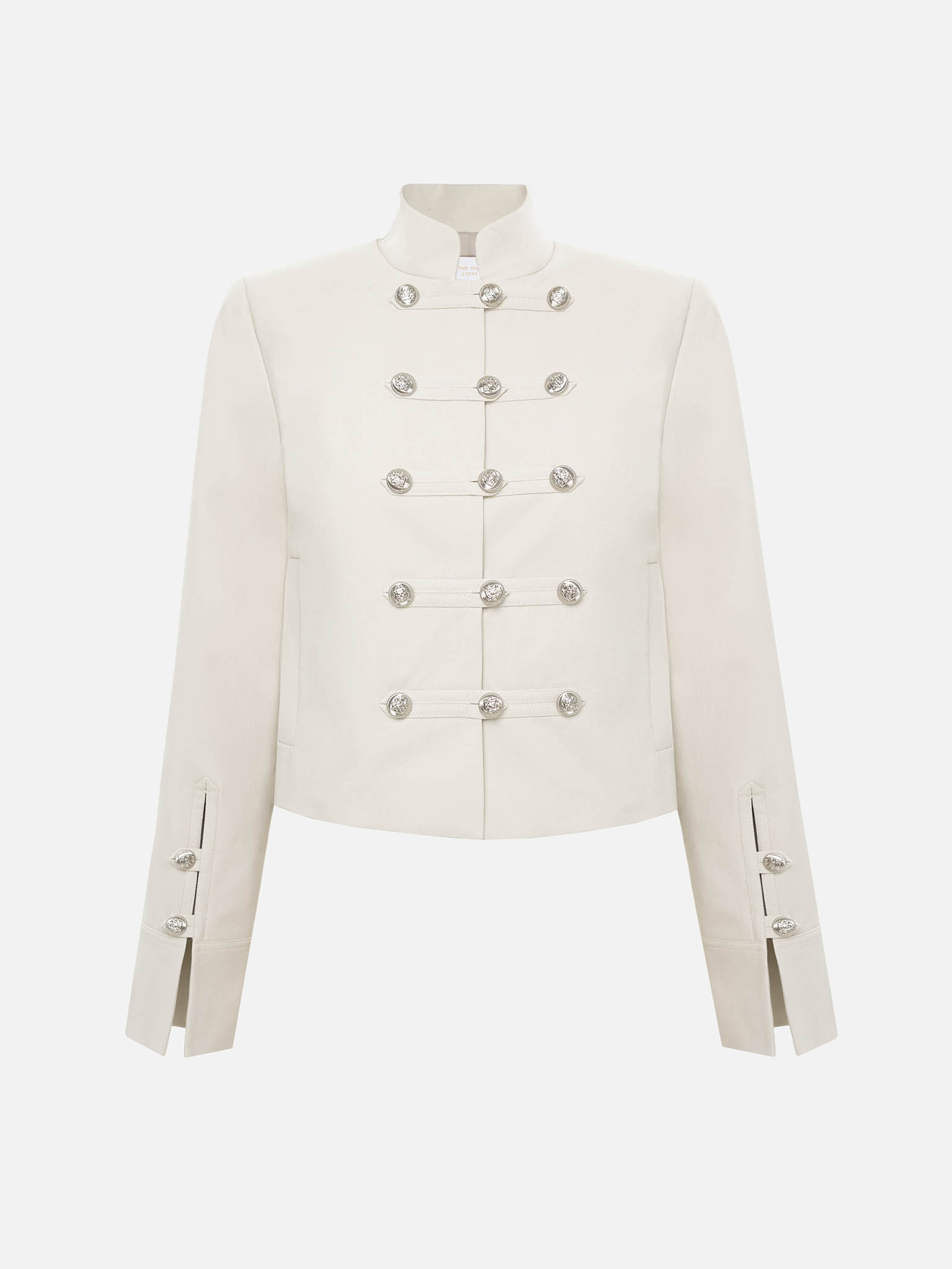 Hussar-style jacket with metallic buttons