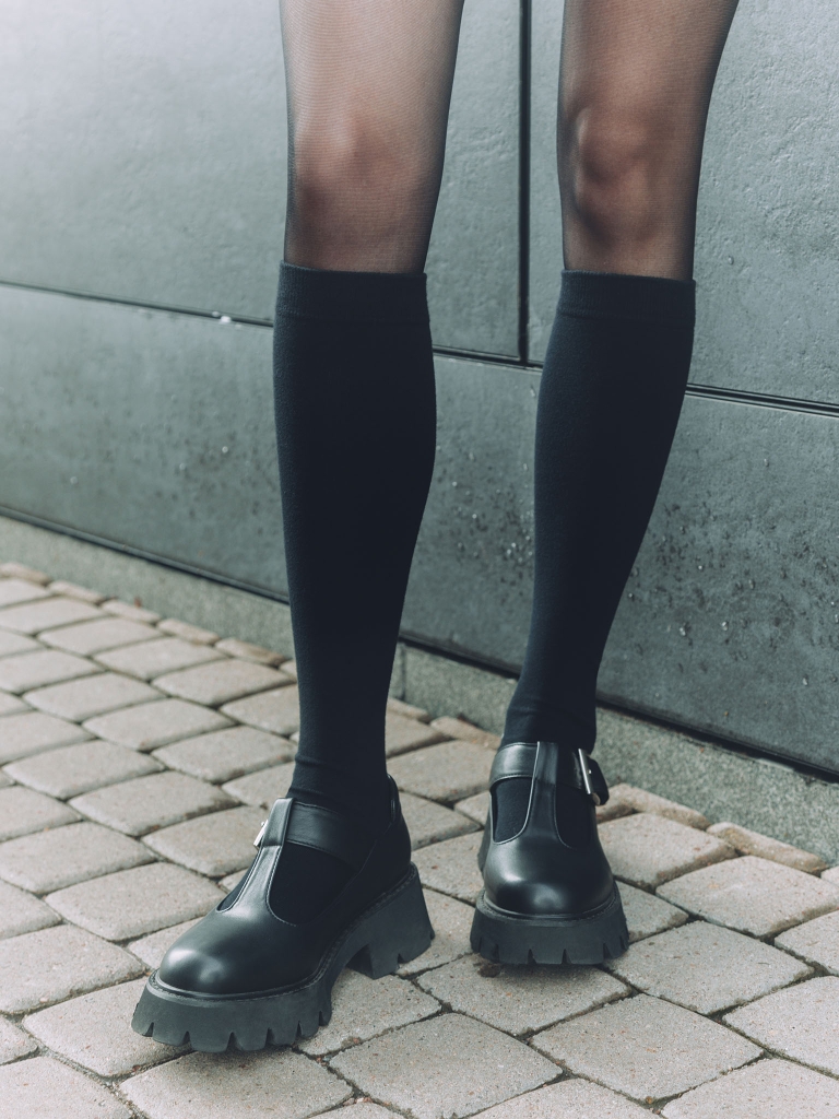 High knee socks