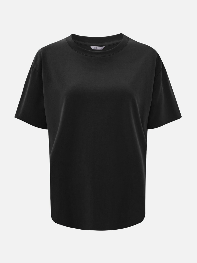 Monochromes lockeres T-Shirt