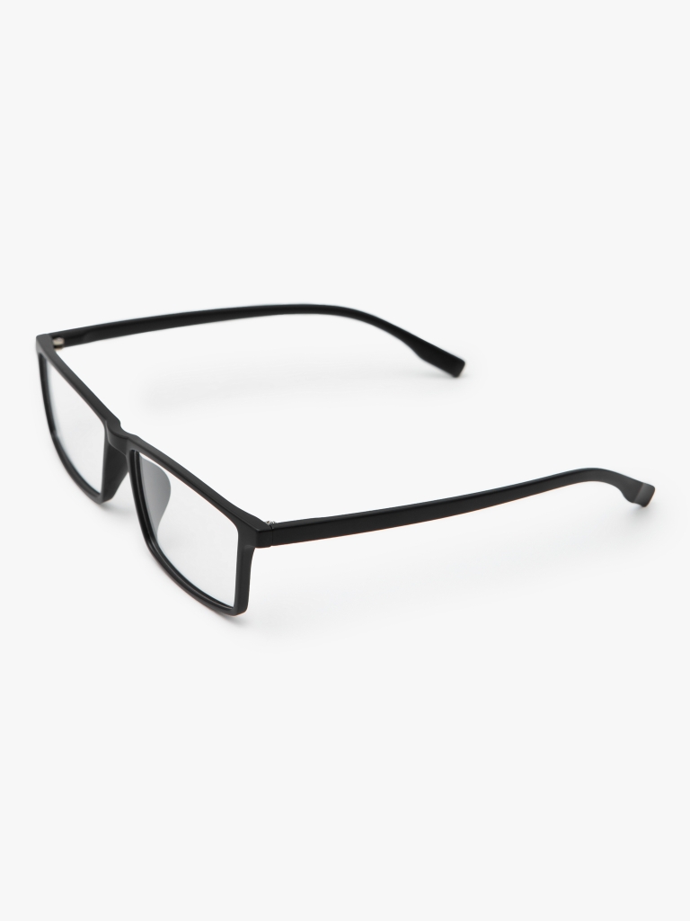 Decorative glasses with rectangular lenses
