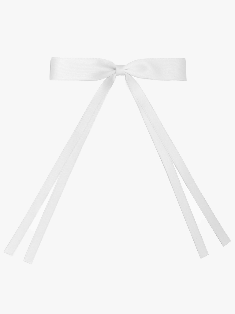 Satin ribbon hair clip