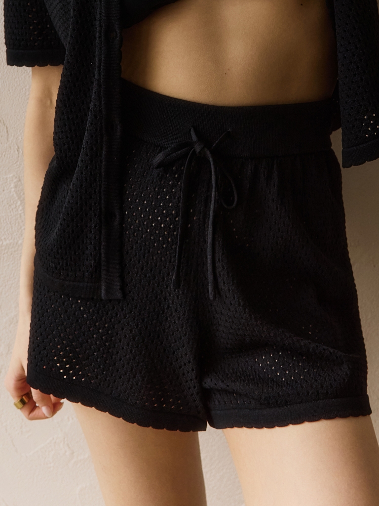 Knitted jersey shorts