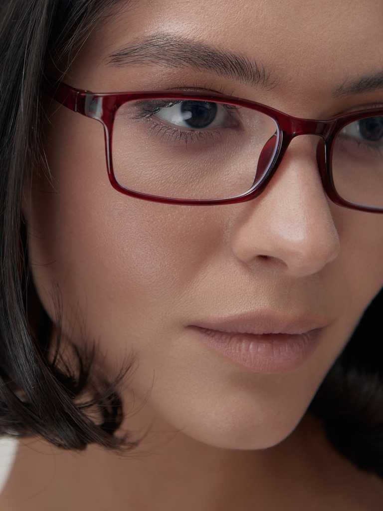 Rectangular shaped decorative glasses