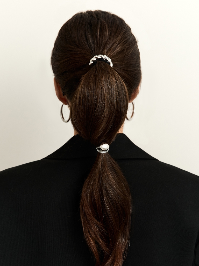 Scrunchie with a ball decoration
