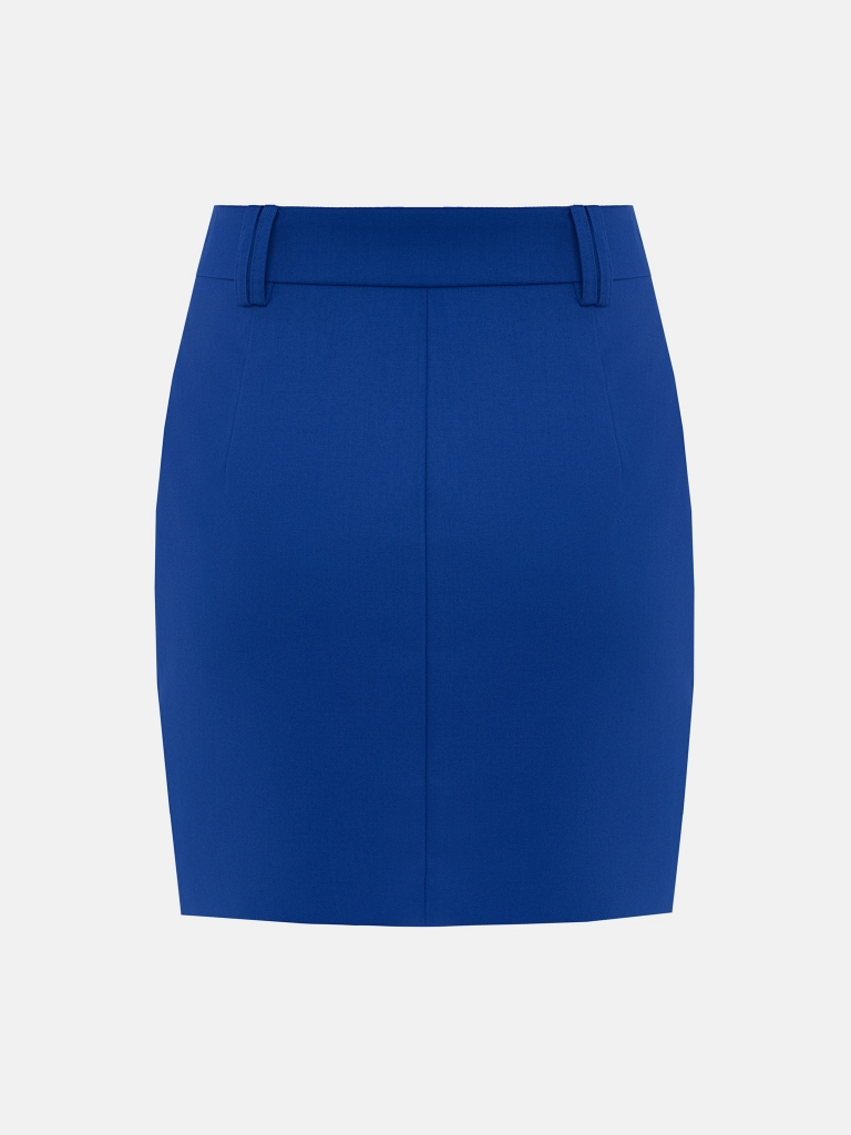 Minirock mit Akzentknopf