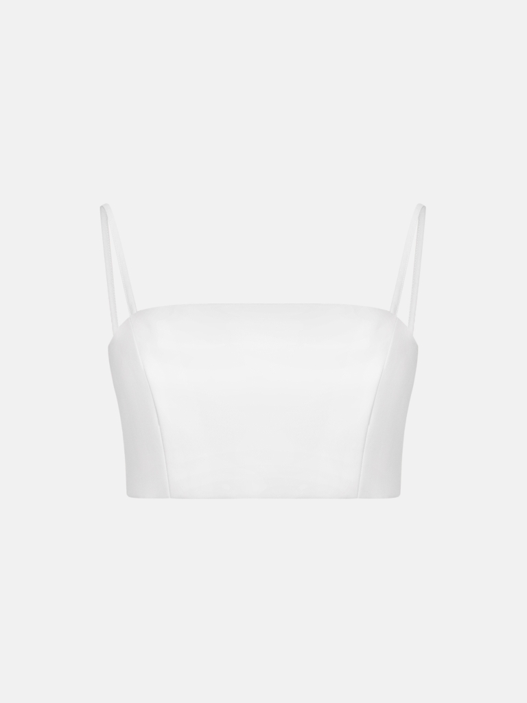 Tailliertes Oberteil mit schmalen Trägern