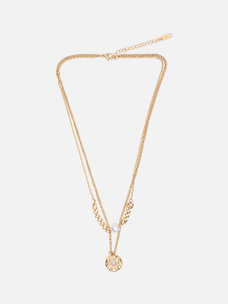 Double chain with small pendants
