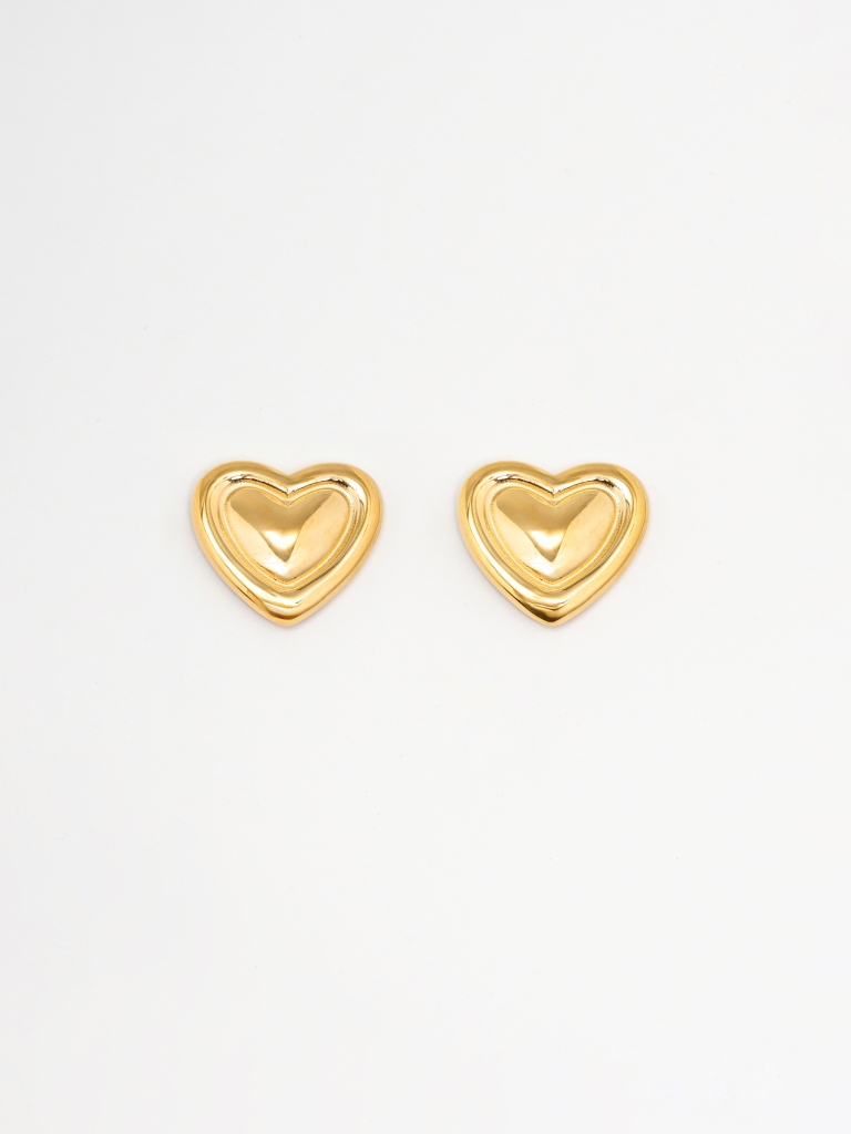 Boucles d'oreilles en forme de cœur