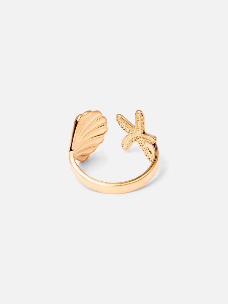 Ring with sea decor