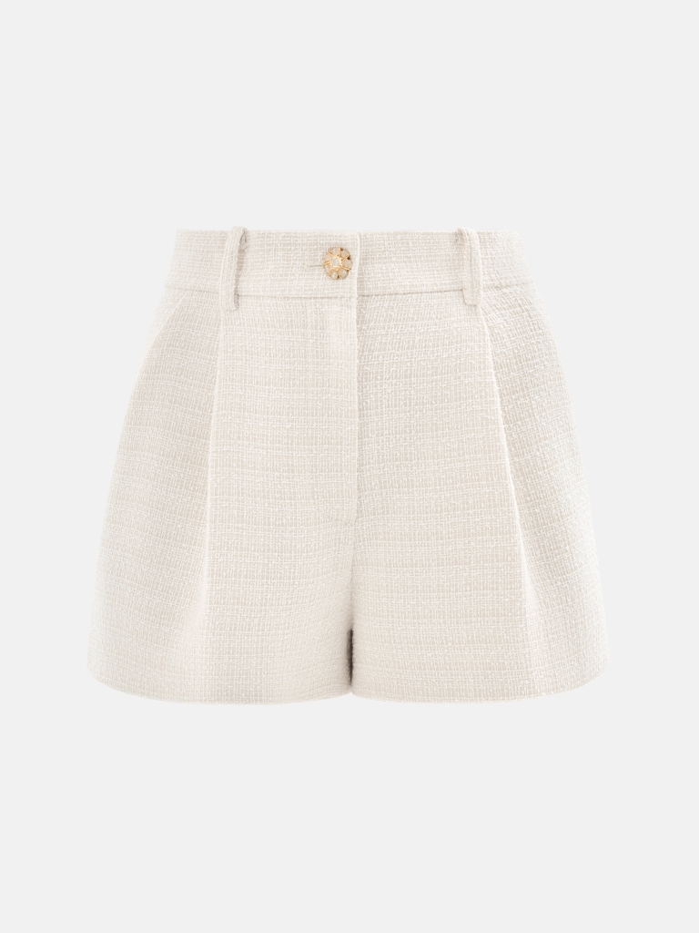 Mini short en tweed