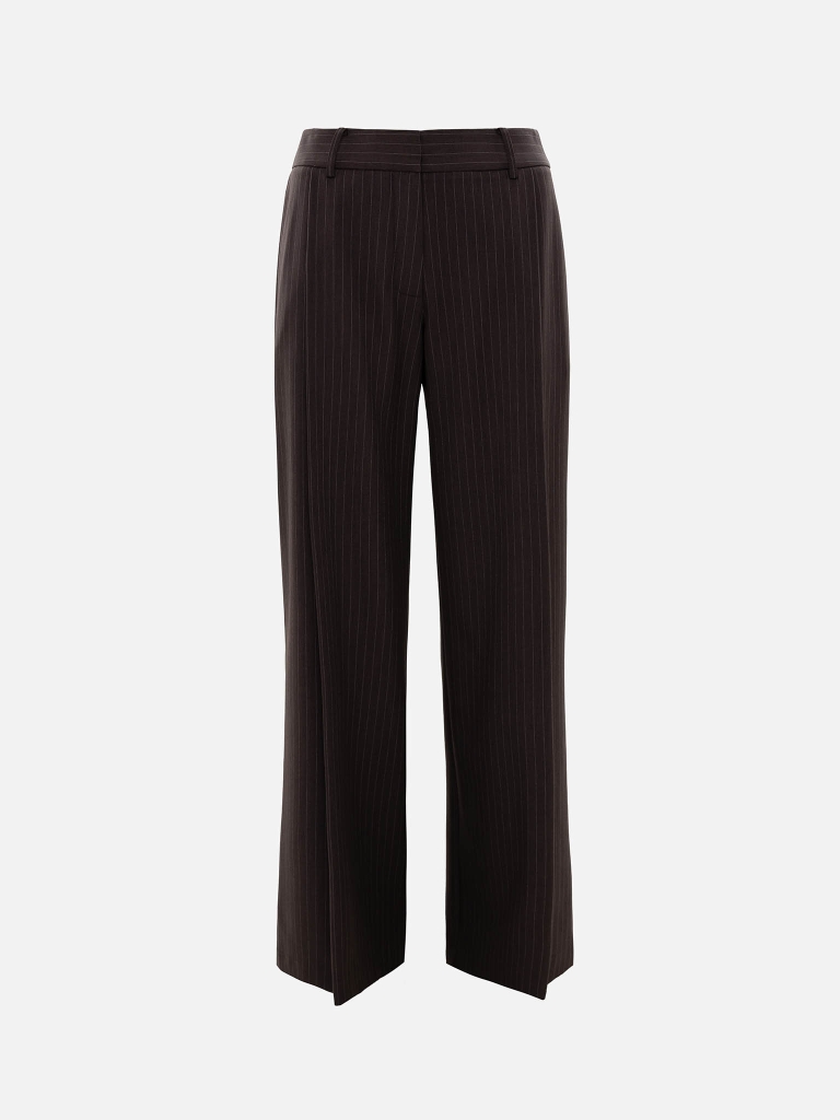 Loose pinstripe trousers
