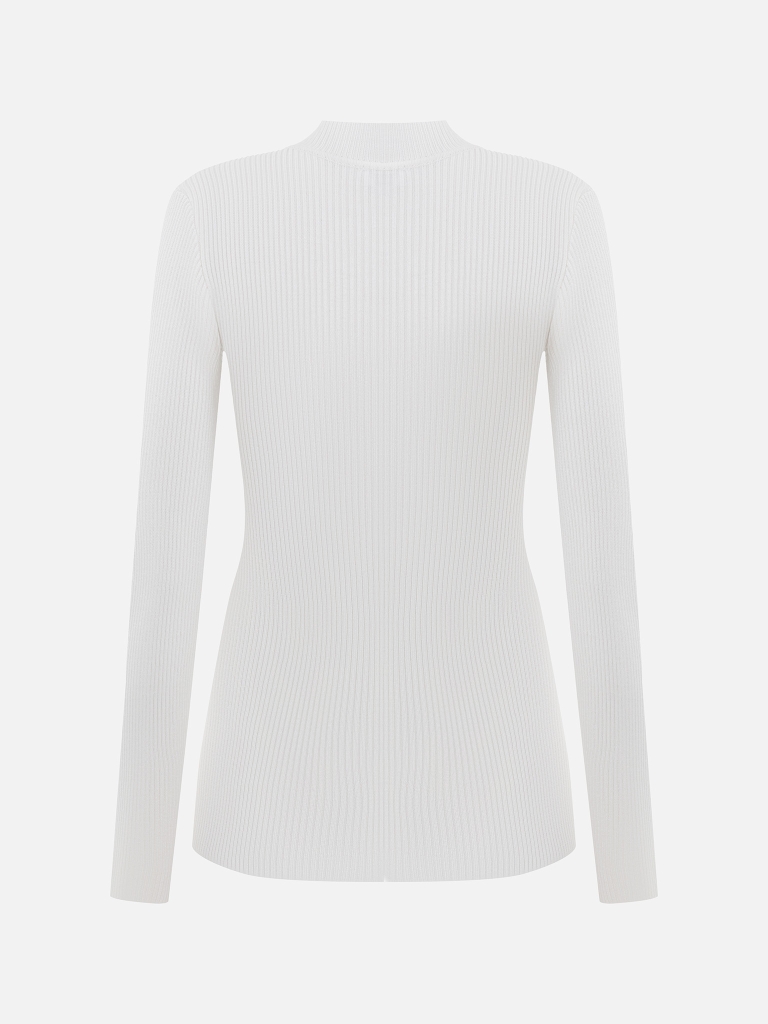 Smooth knitted cardigan with small buttons