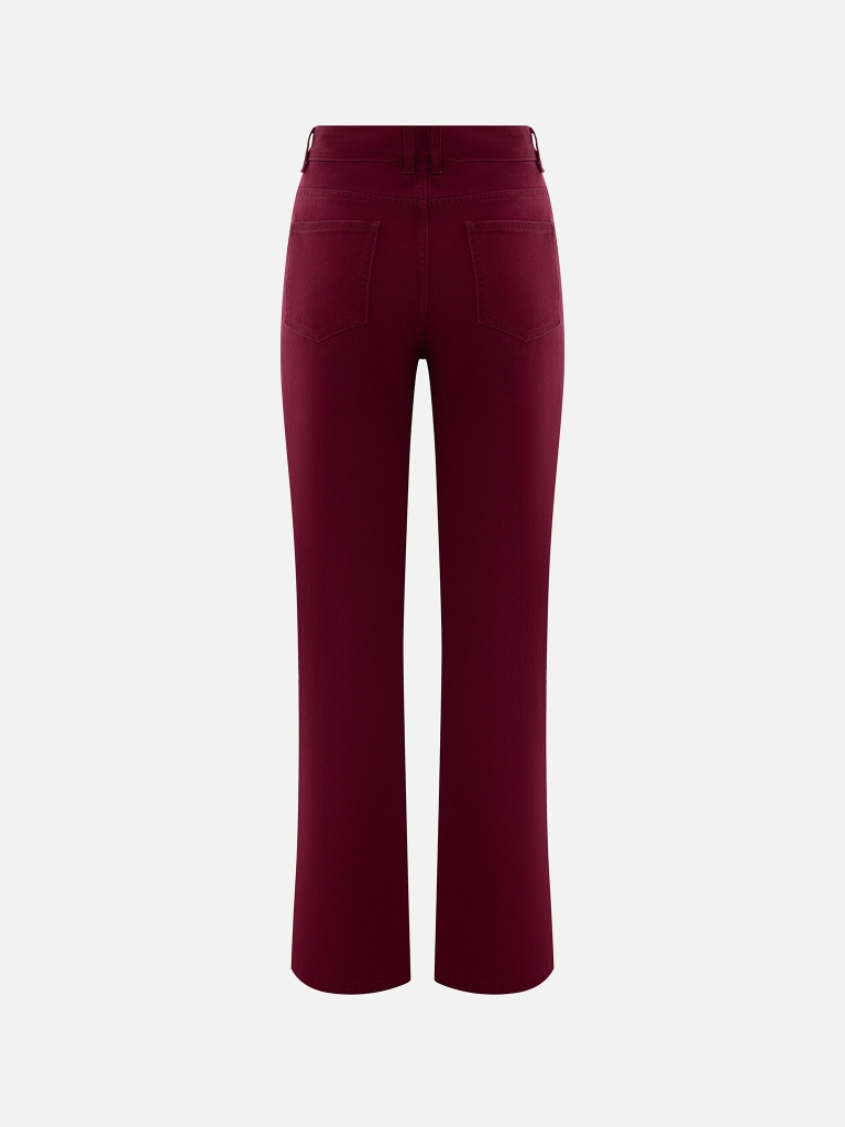 Flared mid-rise jeans 