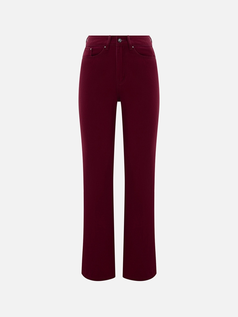 Flared mid-rise jeans 