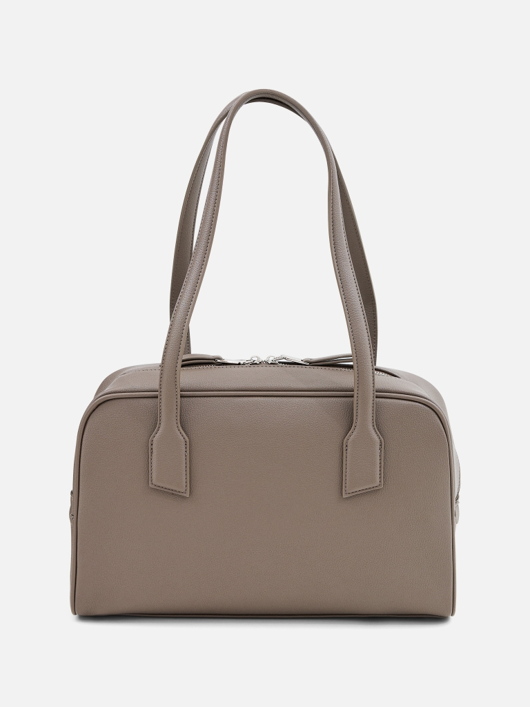Tasche aus Eco-Leder mit langen Griffen und Reißverschluss