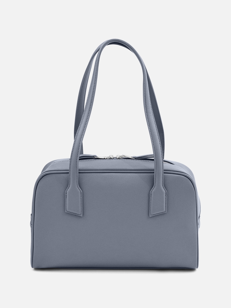 Tasche aus Eco-Leder mit langen Griffen und Reißverschluss