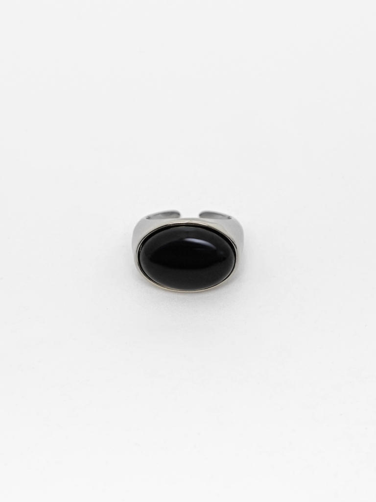 Ring with a large oval stone