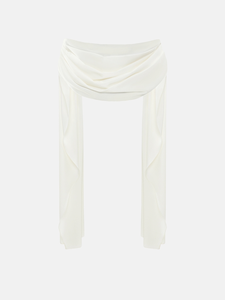 Long satin cape