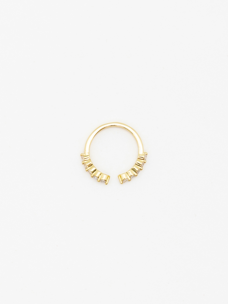 Slim ring with crystals