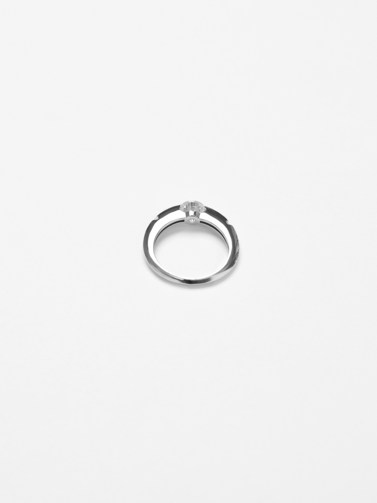 Ring with a large central stone