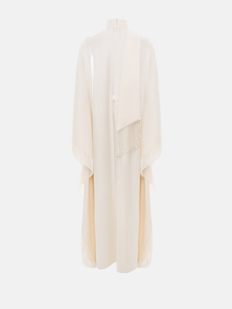 Maxikleid aus Viskose mit passendem breiten Schal