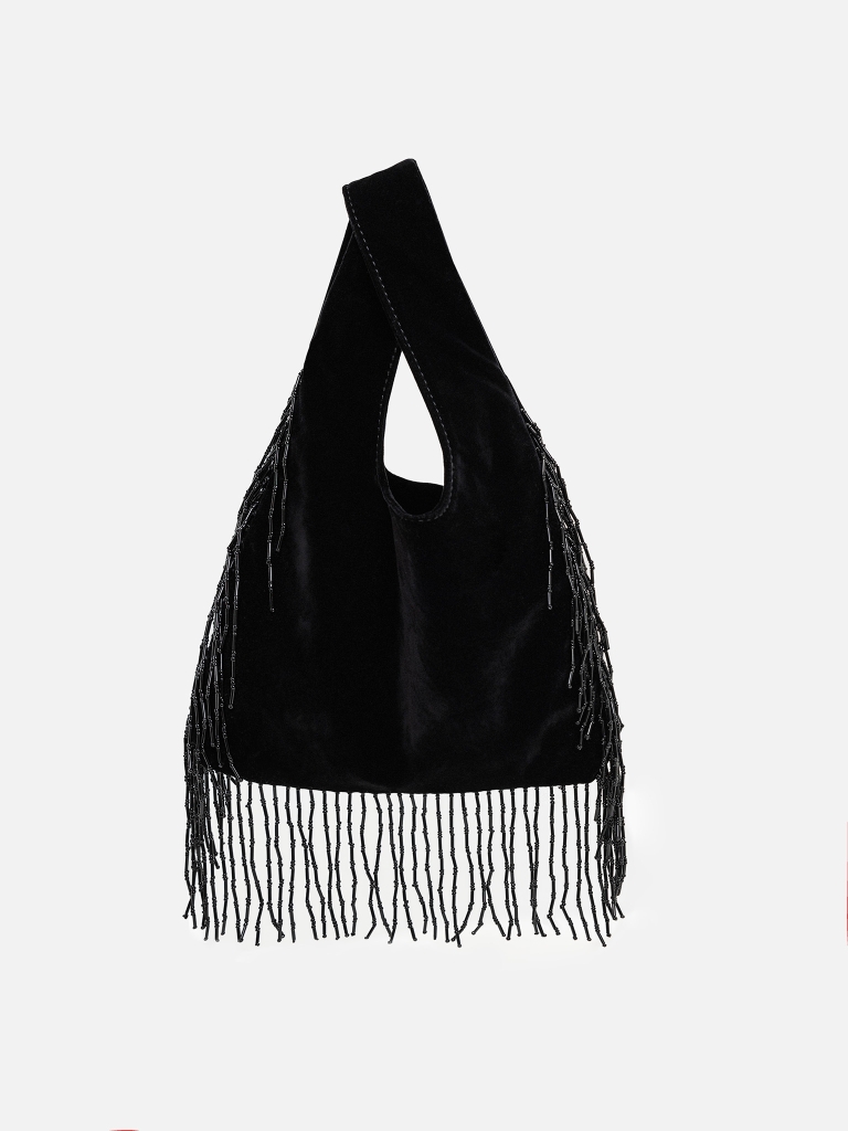 Mini bag with bead decoration