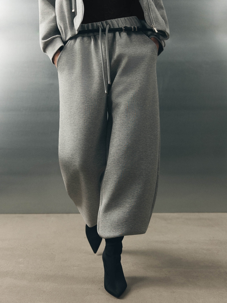 Свободные брюки из футера