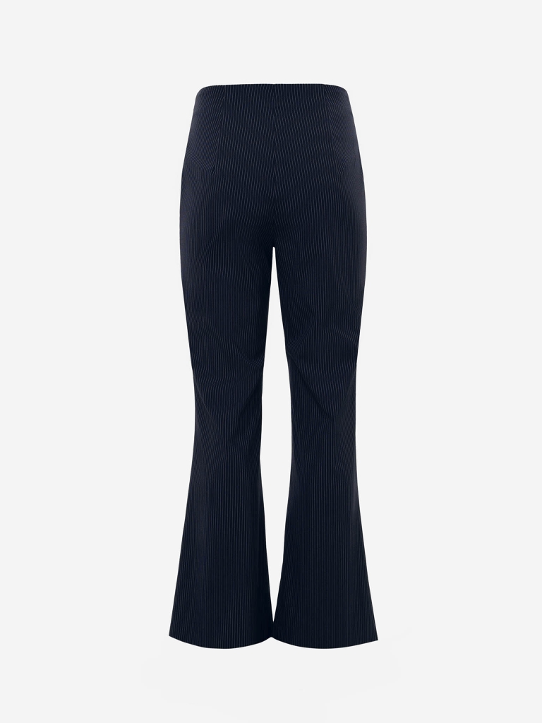 Flared striped trousers