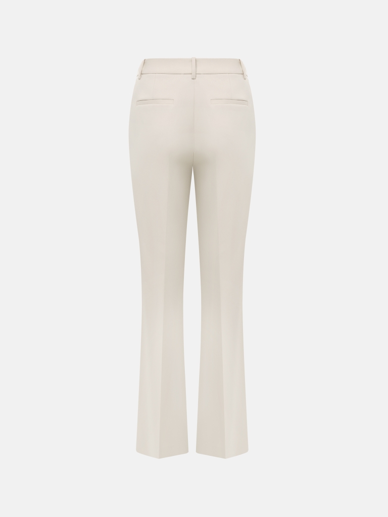 Straight mid-rise trousers
