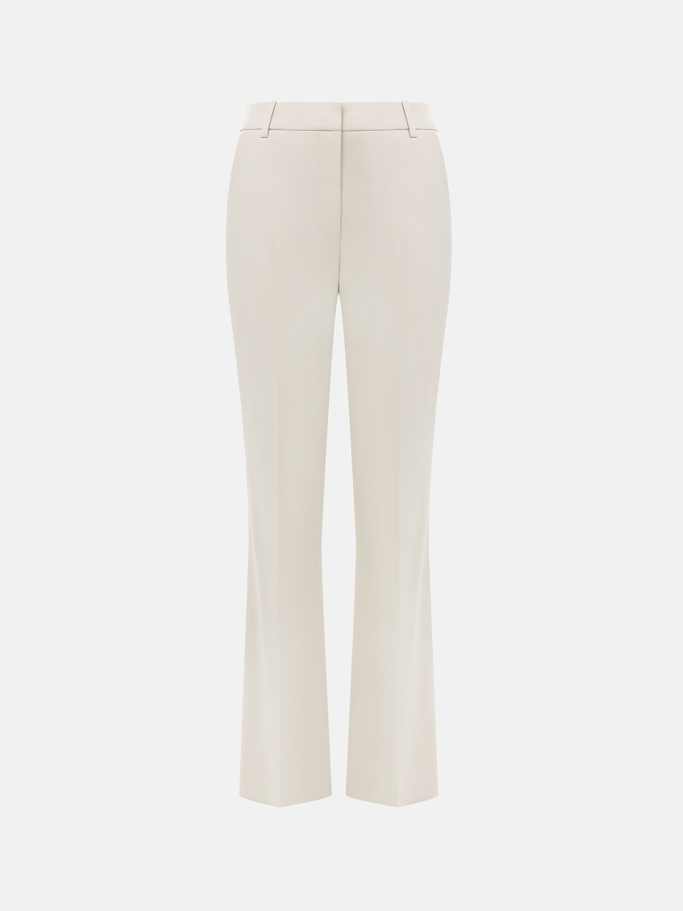 Straight mid-rise trousers