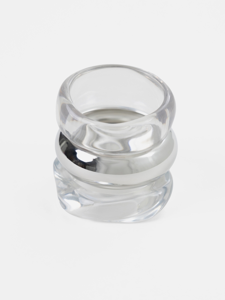 Set of three plastic bracelets