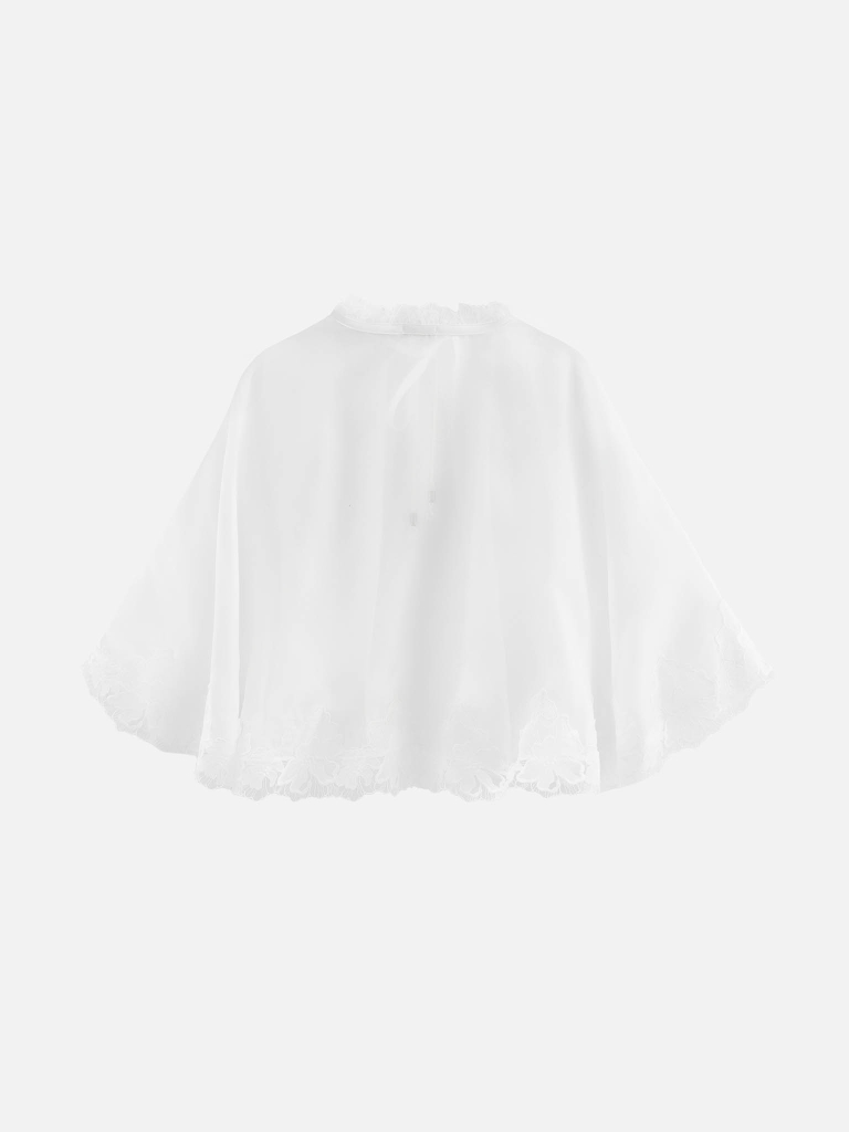Cape semi-transparente à nouer