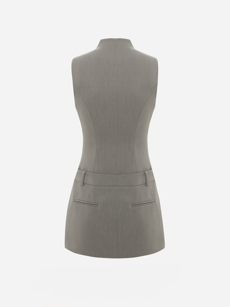 Платье мини прямого кроя из вискозы