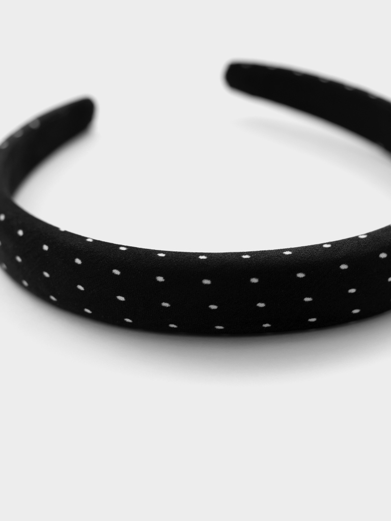 Voluminous polka dot headband 