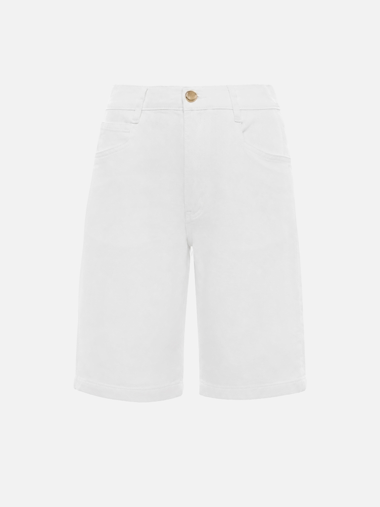 Loose denim shorts