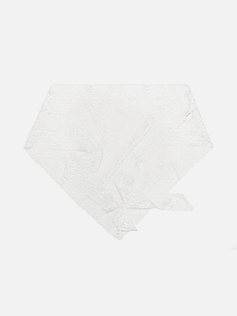 Foulard en dentelle avec de longs liens